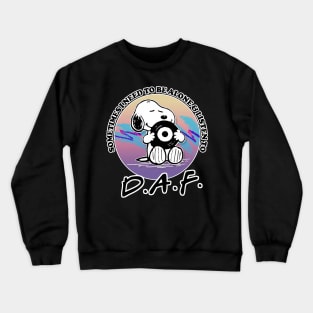 DAF Vinyl Record Fan Design Crewneck Sweatshirt